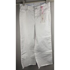 Vineyard Vines Girls White Wide Leg Jeans w/Adjustable Waist Size 10 NWT
